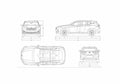 Blueprint BMW X2 sDrive18i 01 A4 Photo Print