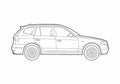 Blueprint BMW X3 E83 SUV 2009 A4 Photo Print