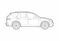 Blueprint BMW X5 E70 SUV 2009 A4 Photo Print