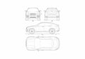 Blueprint BMW X6 Concept SUV 2007 A4 Photo Print
