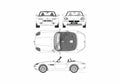 Blueprint BMW Z8 Roadster 2000 A4 Photo Print