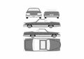Blueprint Cadillac Custom Lowrider Coupe A4 Photo Print