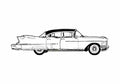 Blueprint Cadillac Fleetwood Sixty Special Sedan 1958 A4 Photo Print