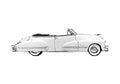 Blueprint Cadillac Series 62 Convertible Cabriolet 1947 A4 Photo Print