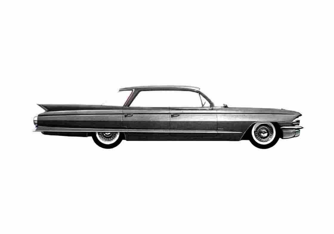 Blueprint Cadillac Series 62 Sedan 1961 A4 Photo Print