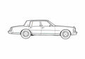 Blueprint Cadillac Seville Sedan 1980 A4 Photo Print