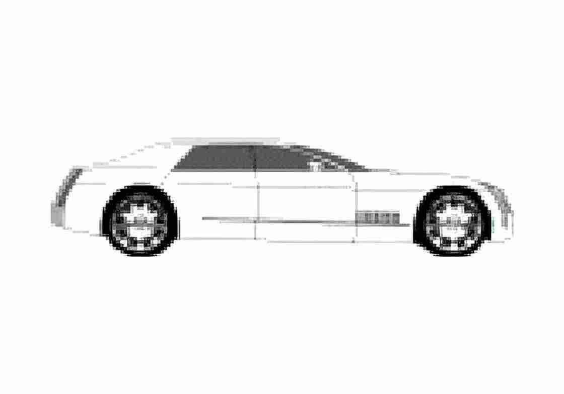 Blueprint Cadillac Sixteen Concept Sedan 2003 A4 Photo Print