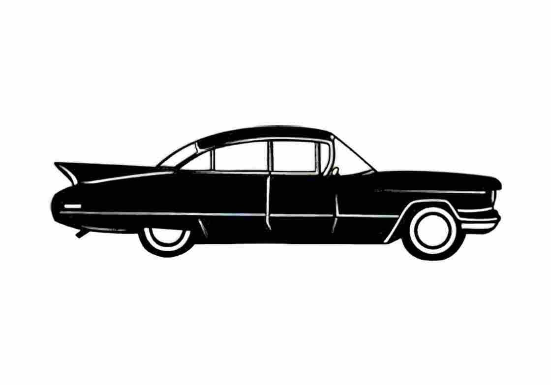 Blueprint Cadillac Sixty Special Sedan 1961 A4 Photo Print