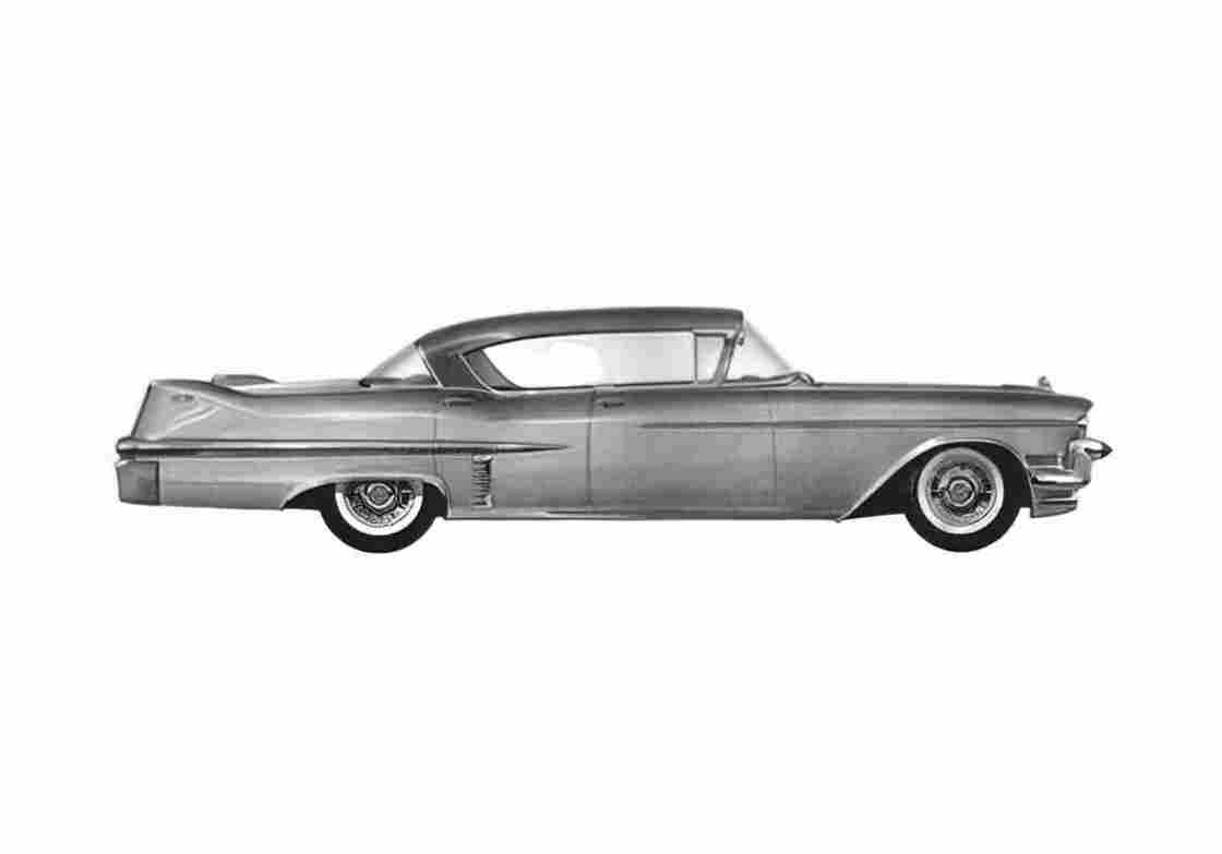 Blueprint Cadillac Sixty Two Sedan 1957 A4 Photo Print