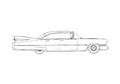 Blueprint Cadillac Sixty Two Special Hardtop Sedan 1959 A4 Photo Print