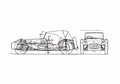 Blueprint Caterham Super Seven Roadster 2008 A4 Photo Print