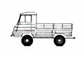 Blueprint Cavaro Atila Truck 1974 A4 Photo Print