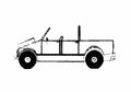 Blueprint Cavaro Rodeo Cabriolet 1974 A4 Photo Print