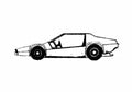 Blueprint Cavaro Serie X Coupe 1979 A4 Photo Print