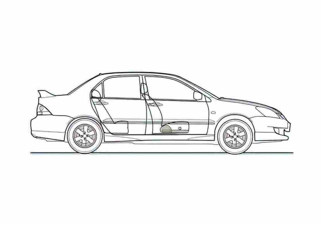 Blueprint Cedia Sedan 2006 A4 Photo Print