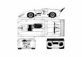 Blueprint Chaparral 2H OW 1969 A4 Photo Print