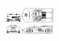 Blueprint Chaparral II OW A4 Photo Print