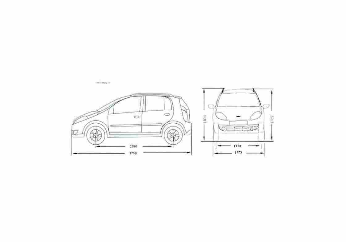 Blueprint Chery A1 Hatchback 2007 01 A4 Photo Print