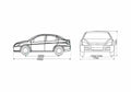 Blueprint Chery A3 Sedan 2008 A4 Photo Print