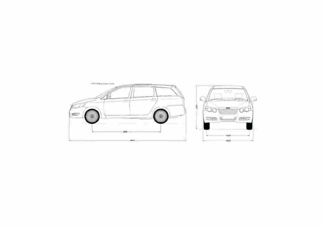 Blueprint Chery Eastar Cross Wagon 2007 01 A4 Photo Print