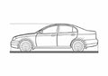 Blueprint Chery Eastar Sedan 2003 A4 Photo Print