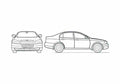 Blueprint Chery Eastar Sedan 2007 A4 Photo Print
