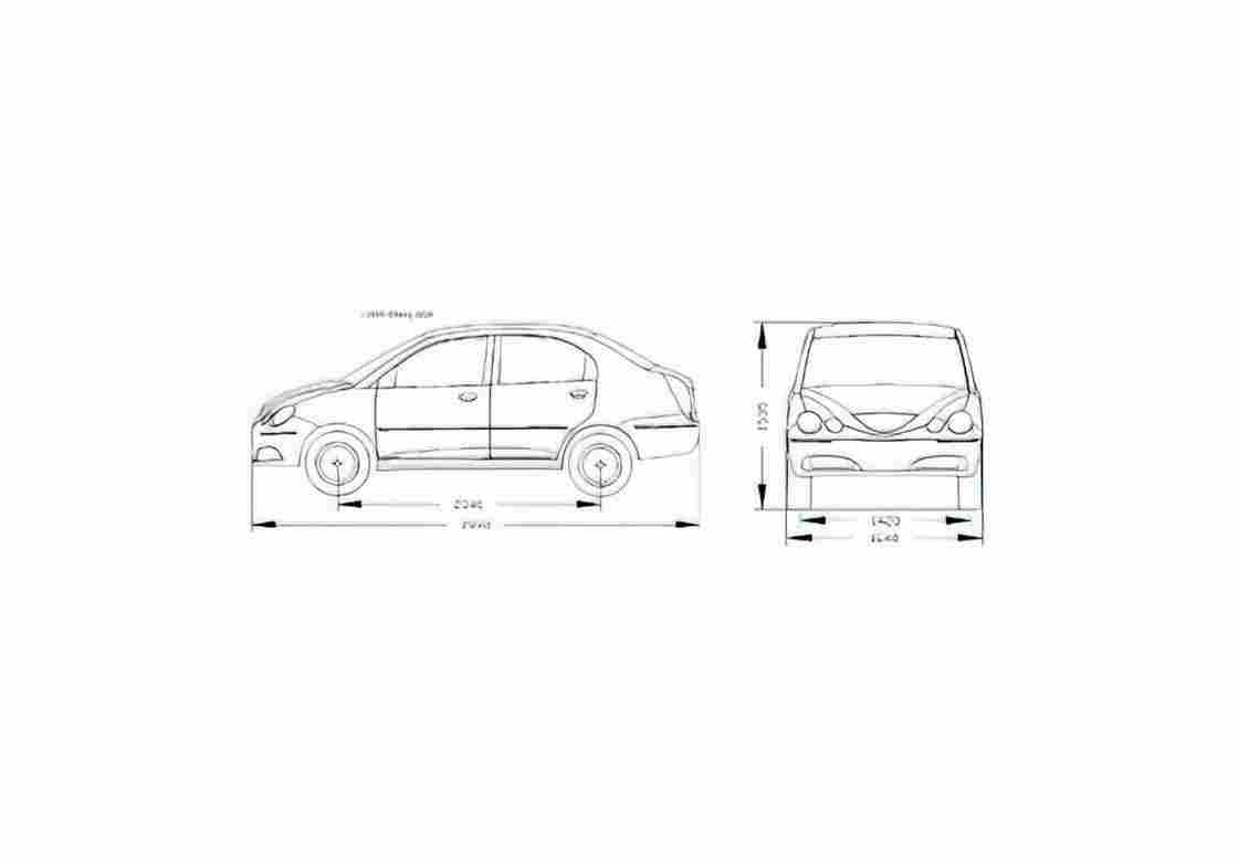 Blueprint Chery QQ6 Sedan 2006 01 A4 Photo Print