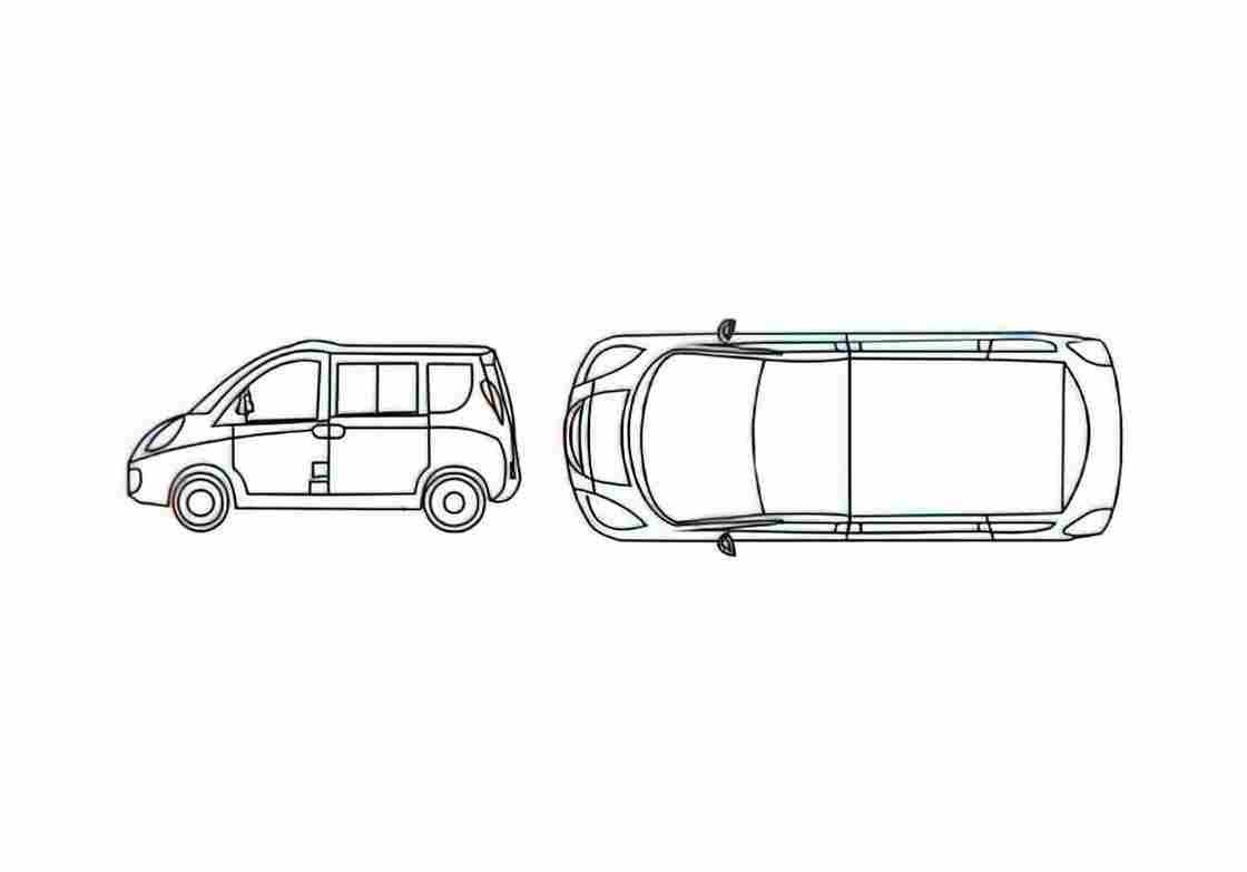 Blueprint Chery Riich Microvan 2009 A4 Photo Print