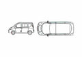 Blueprint Chery Riich Minivan 2010 A4 Photo Print