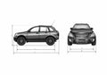 Blueprint Chery Tiggo SUV 2005 A4 Photo Print