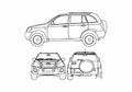 Blueprint Chery Tiggo SUV 2010 01 A4 Photo Print