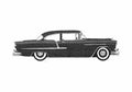 Blueprint Chevrolet 210 2 door Sedan 1955 A4 Photo Print