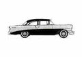 Blueprint Chevrolet 210 Delray Club Coupe 1956 A4 Photo Print