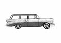 Blueprint Chevrolet 210 Handyman Station Wagon 1956 A4 Photo Print