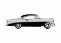 Blueprint Chevrolet 210 Sport Coupe 1956 A4 Photo Print
