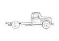 Blueprint Chevrolet 4400 Chassis Truck 1956 A4 Photo Print