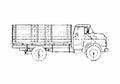 Blueprint Chevrolet 5400 Skates Truck 1956 A4 Photo Print