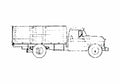 Blueprint Chevrolet 8400 Skates Truck 1956 A4 Photo Print