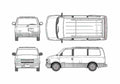 Blueprint Chevrolet Astro 2WD Van 1996 A4 Photo Print