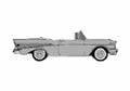 Blueprint Chevrolet Bel Air Convertible Cabriolet 1957 A4 Photo Print