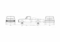 Blueprint Chevrolet C 10 Pick up 1968 A4 Photo Print