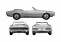 Blueprint Chevrolet Camaro Convertible Cabriolet 1968 A4 Photo Print