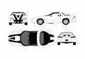 Blueprint Chevrolet Camaro Coupe 2002 A4 Photo Print