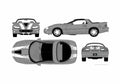 Blueprint Chevrolet Camaro SS Coupe 2002 A4 Photo Print