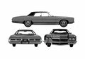 Blueprint Chevrolet Caprice 4 door Hardtop Sedan 1972 A4 Photo Print
