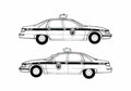 Blueprint Chevrolet Caprice Classic Sedan 1992 A4 Photo Print