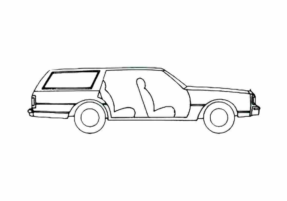 Blueprint Chevrolet Caprice Estate Wagon 1989 A4 Photo Print