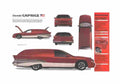 Blueprint Chevrolet Caprice Wagon 1992 A4 Photo Print