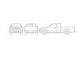 Blueprint Chevrolet Colorado Crew Cab Truck 2007 A4 Photo Print