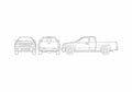 Blueprint Chevrolet Colorado Extended Cab Pick up 2007 A4 Photo Print